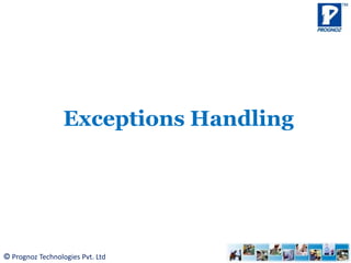 How to handle exceptions in Java Technology | PPSX