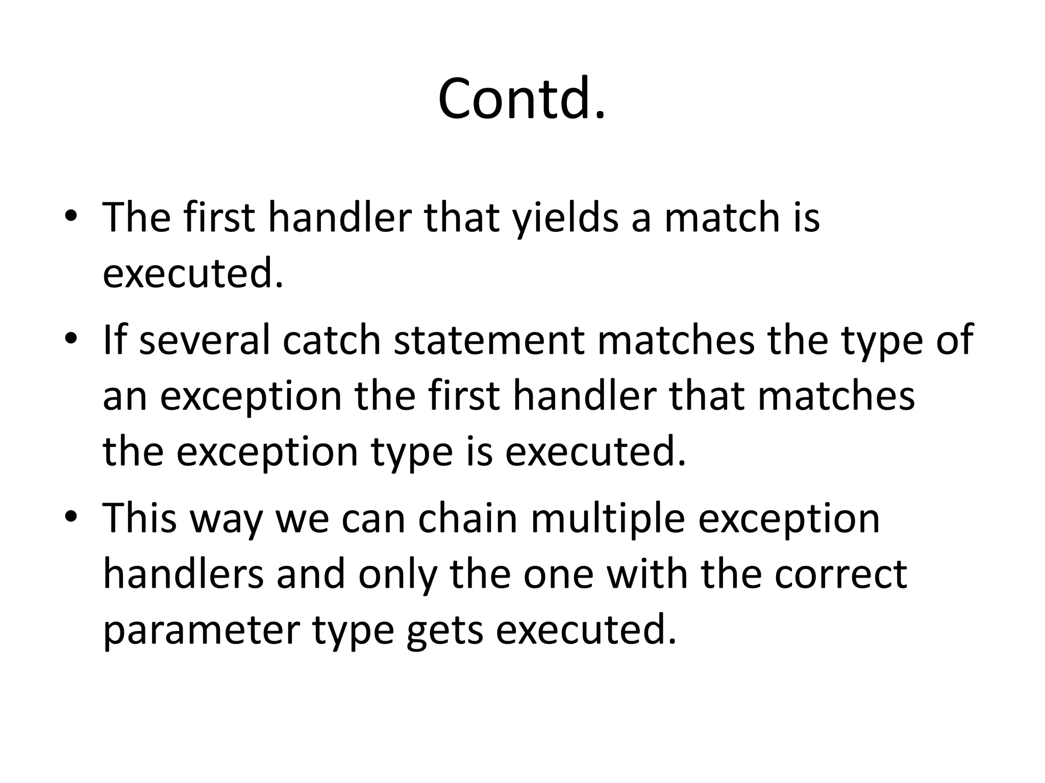 Exceptions In C Object Oriented Programming Pptx Exceptions In C Object Oriented Programming Pptx