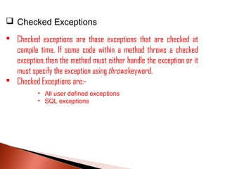 Exceptions in java | PPT