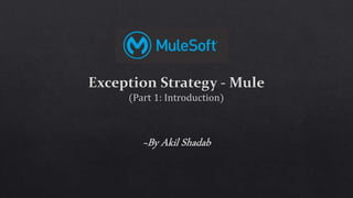 Exception strategy part 1 introduction