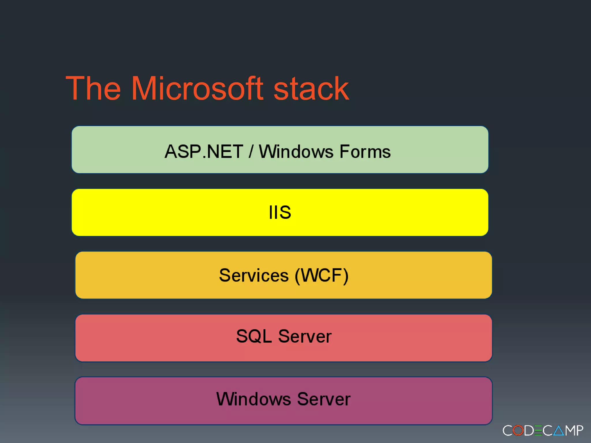 The Microsoft stack