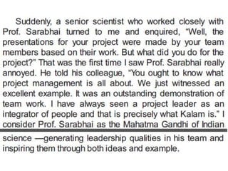 Excerpts from wings of fire