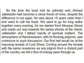 Excerpts from wings of fire