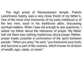 Excerpts from wings of fire