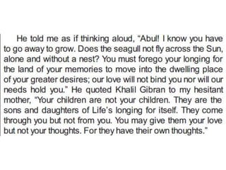 Excerpts from wings of fire