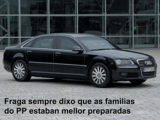 Fraga sempre dixo que as familias do PP estaban mellor preparadas 