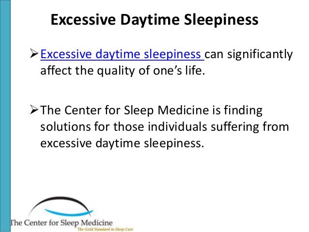 What are the causes and treatments for excessive daytime sleepiness?