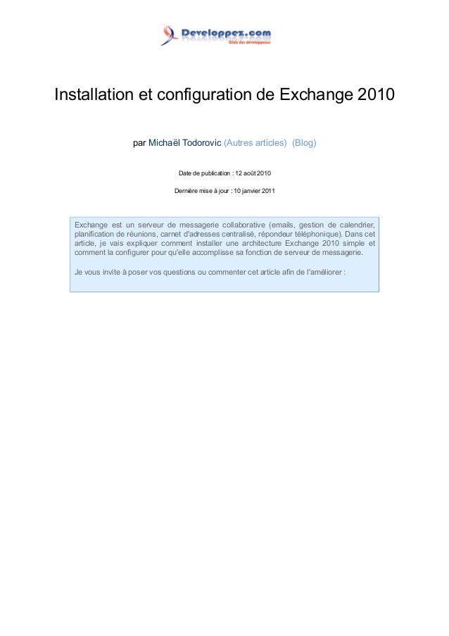 5 échange 2010 installation de stratifié