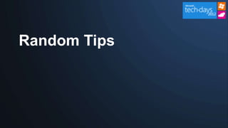 Random Tips
 
