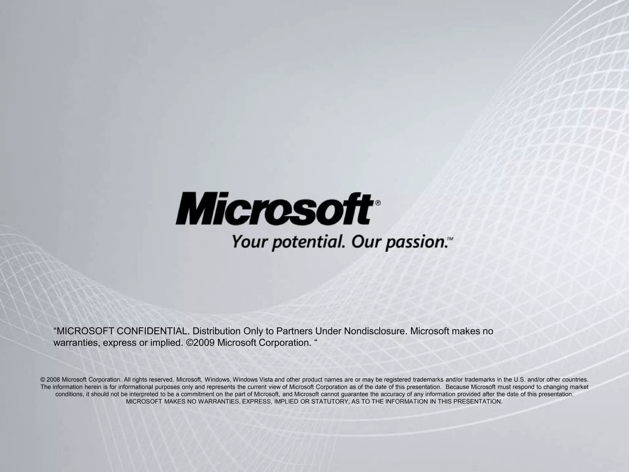 Flexívele ConfiávelProve a flaxibilidadenecessáriaparaumaadministraçãoescalável, performática e fácilExchange Server 2007Melhoriasnaexperiência da instalaçãoAlta disponibilidadeatravés da replicaçãocontínuaSimplificação da console de gerenciamento e linhas de comando shellExchange Server 2010Escolha a melhorsolução on-premise ou hosted servicePlataformaúnica de altadisponibilidade e Disaster RecoveryRole-based Administration e Self-Service