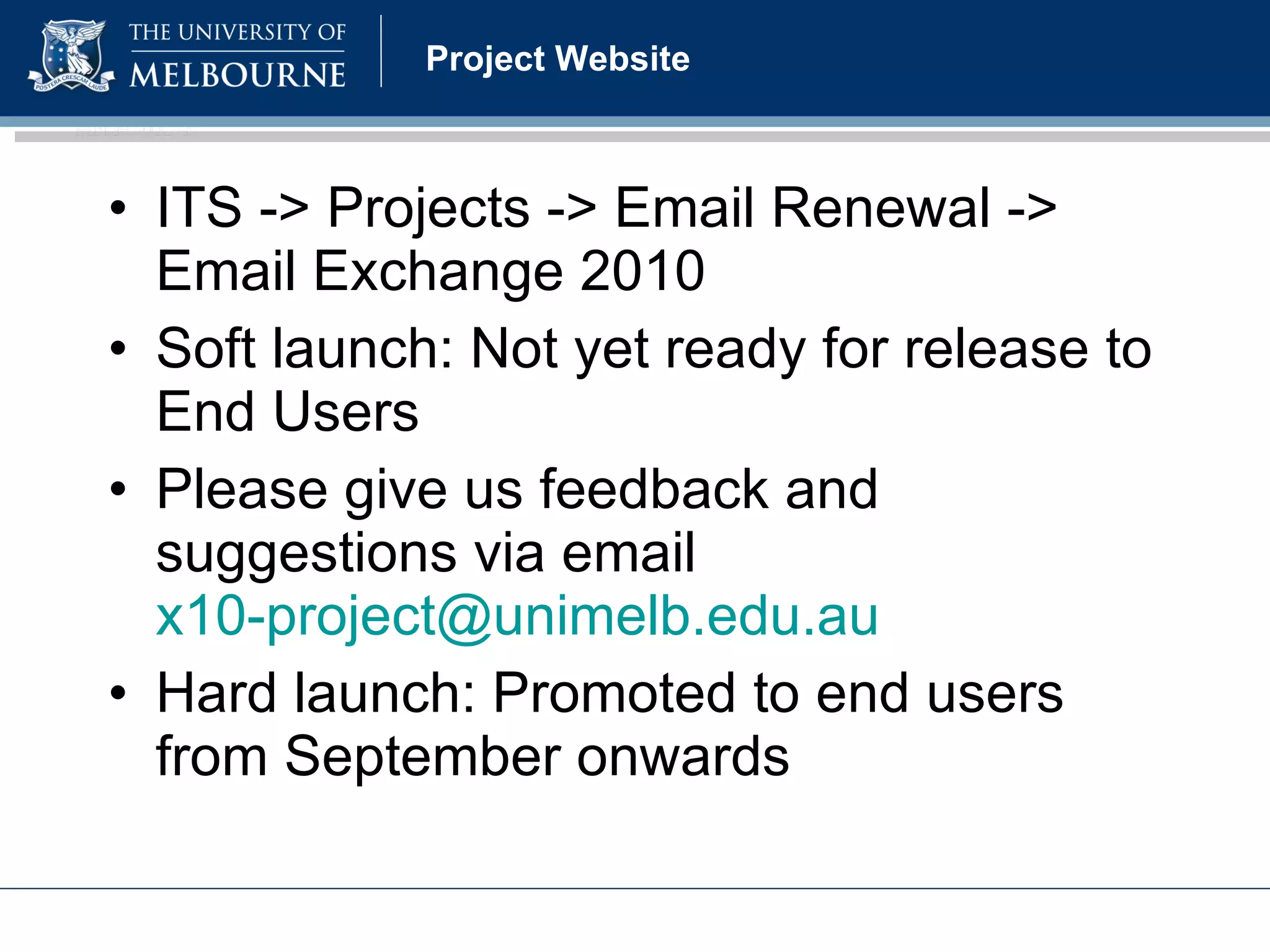 Exchange 2010 August Update PPT