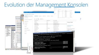 Exchange 2007 
-Exchange 
Management Console 
-Exchange 
Management Shell 
-EHS Administration 
Center 
Exchange 2010 
-Exchange 
Management 
Console 
-FOPE Administration 
Center 
-Exchange Control 
Panel 
- Exchange 
Management Shell 
Exchange “15” 
-Exchange 
Administration 
Center 
-Exchange 
Management Shell 
 