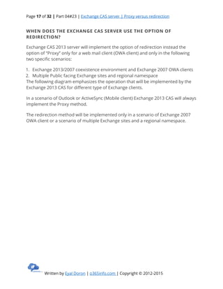 Exchange CAS server | Proxy versus redirection | 4#23 | PDF