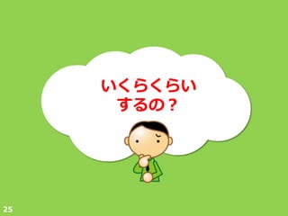 いくらくらい
      するの？




25
 