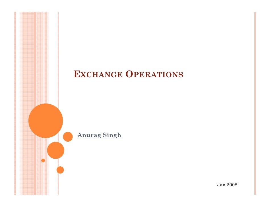 Exchange operations