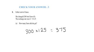 CHECK YOUR ANSWER - 3
 