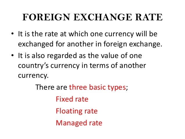 Exchange Rate Determination - 