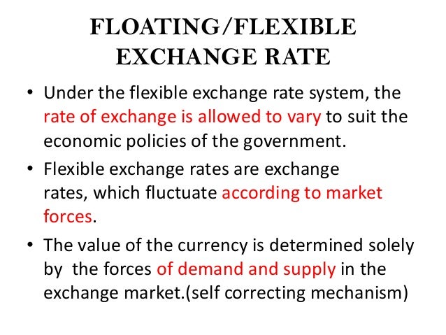 Write a note on exchange rate