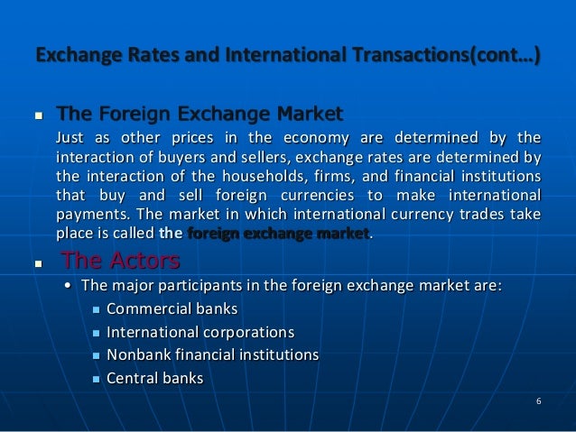 Exchange rates and trade