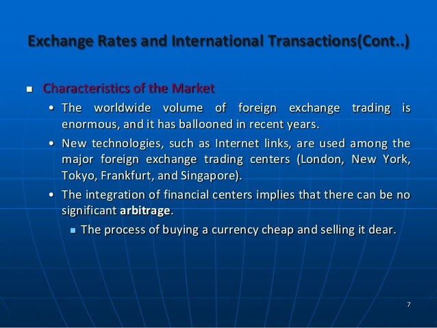 Exchange rate and trade