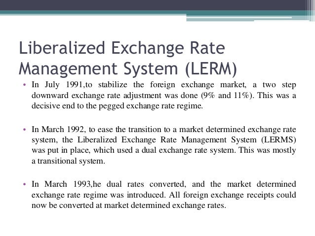Forex rate mechanism determinants of exchange rate