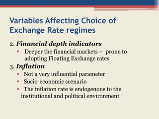 Exchange rate regimes | PPTX