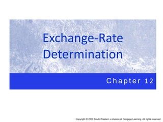 Exchange-Rate
Determination
C h a p t e r 1 2
Copyright © 2009 South-Western, a division of Cengage Learning. All rights reserved.
 