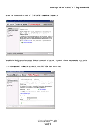 Exchange server 2007 to 2010 migration guide v1.0 planning chapter | PDF