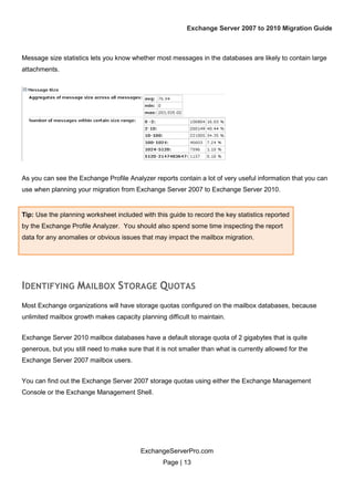 Exchange server 2007 to 2010 migration guide v1.0 planning chapter | PDF