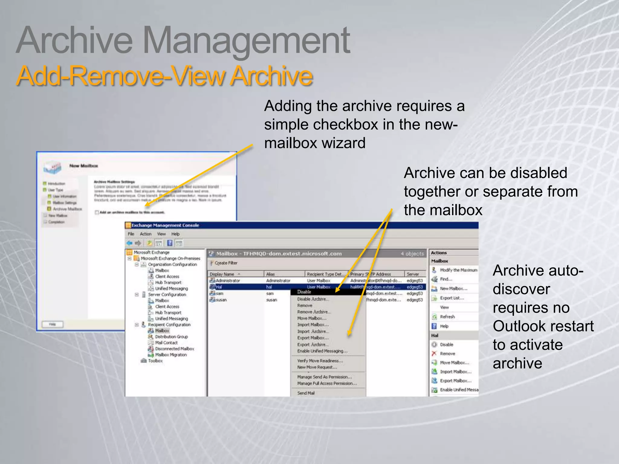 Journal Decryption Server decryption agent Include clear text copies of protected messages and attachments in journal mailbox