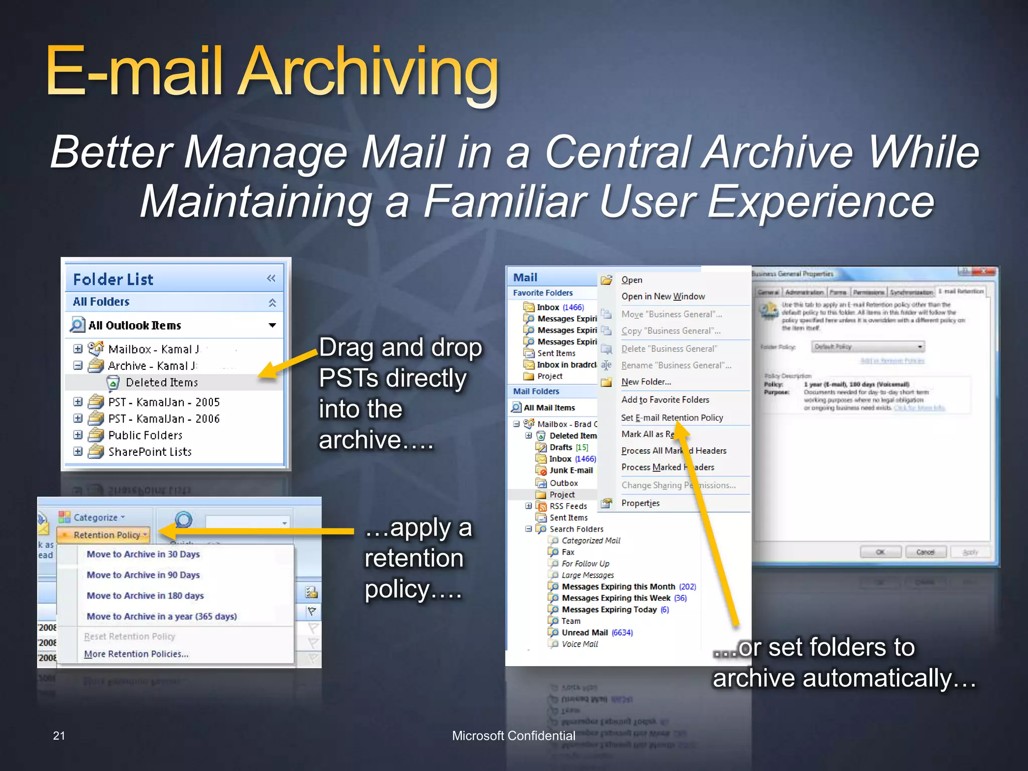 Collaborate EffectivelyEase Collaboration by Federating Calendar Details with External Business Partners19Microsoft Confidential