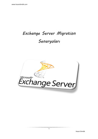 www.hasandimdik.com 
1 
Hasan Dimdik 
Exchange Server Migration Senaryoları 
 