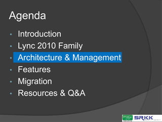 Architecture & Management