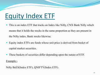 Exchange traded funds | PPTX