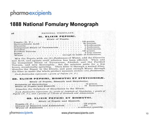 13www.pharmaexcipients.com
1888 National Fomulary Monograph
 
