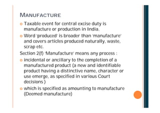 Excise Process Excise | PDF