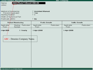 ABC  - Denotes Company Name.  