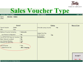 Sales Voucher Type 