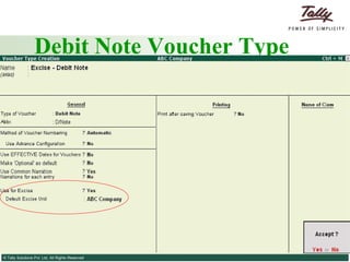 Debit Note Voucher Type   