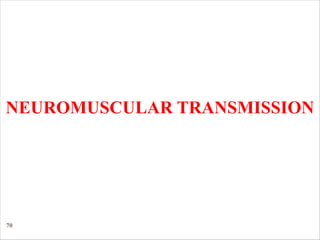70
NEUROMUSCULAR TRANSMISSION
 