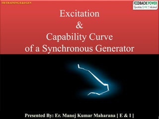 Excitation
&
Capability Curve
of a Synchronous Generator
FB/TRAINING/E&I/GEN
 