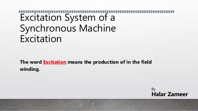 generator excitation system