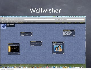 Wallwisher




Saturday, 17 October 2009
 
