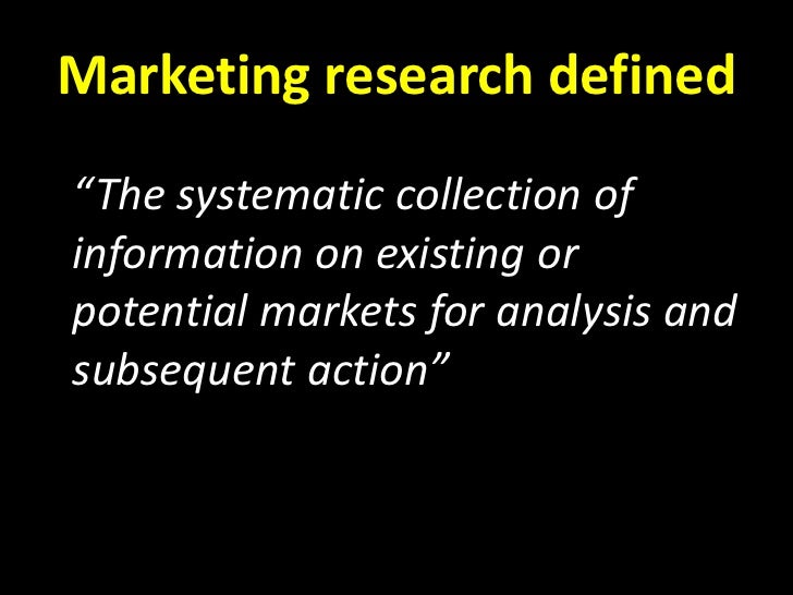 Marketing research notes
