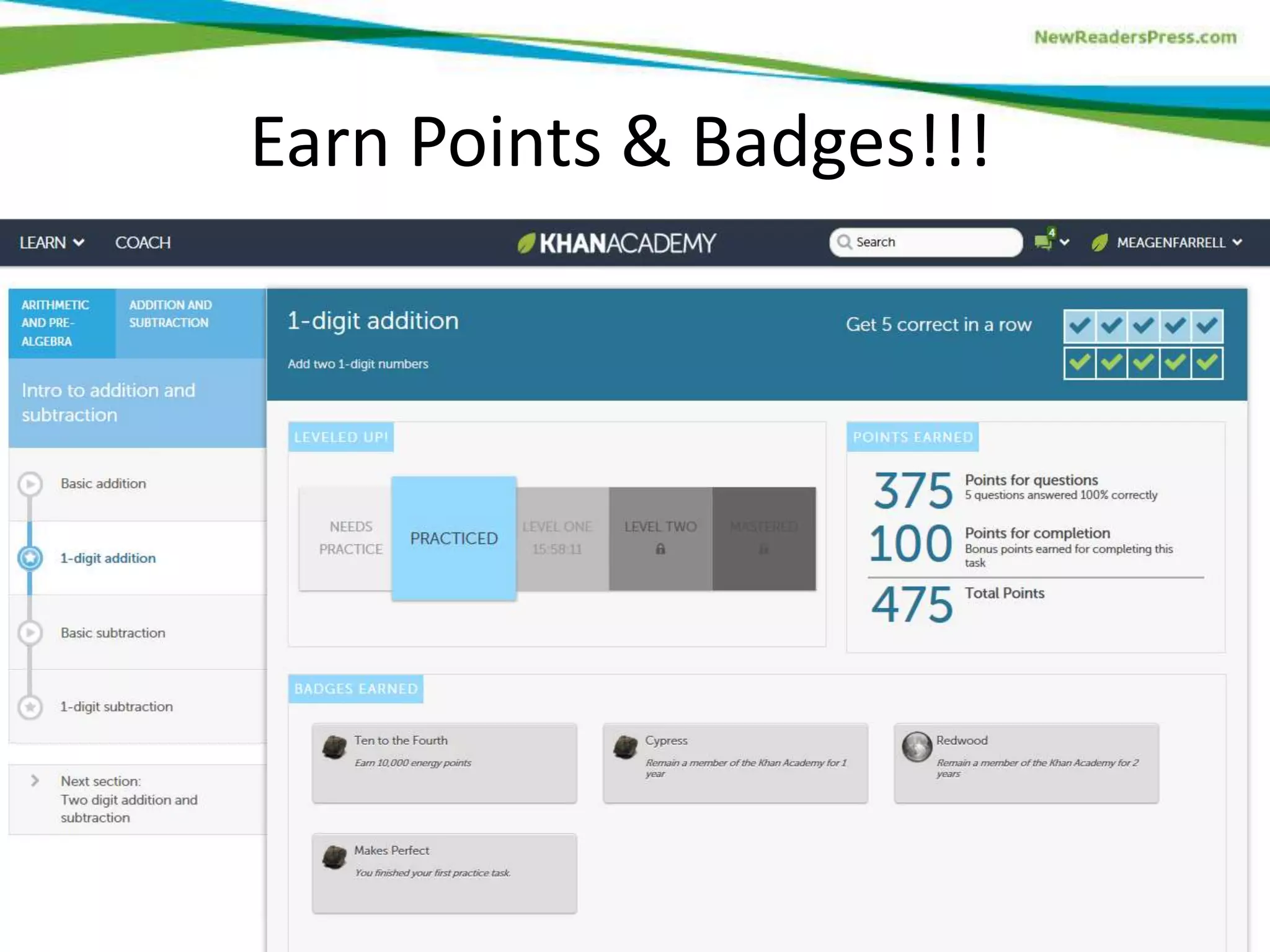 Earn Points & Badges!!!

 