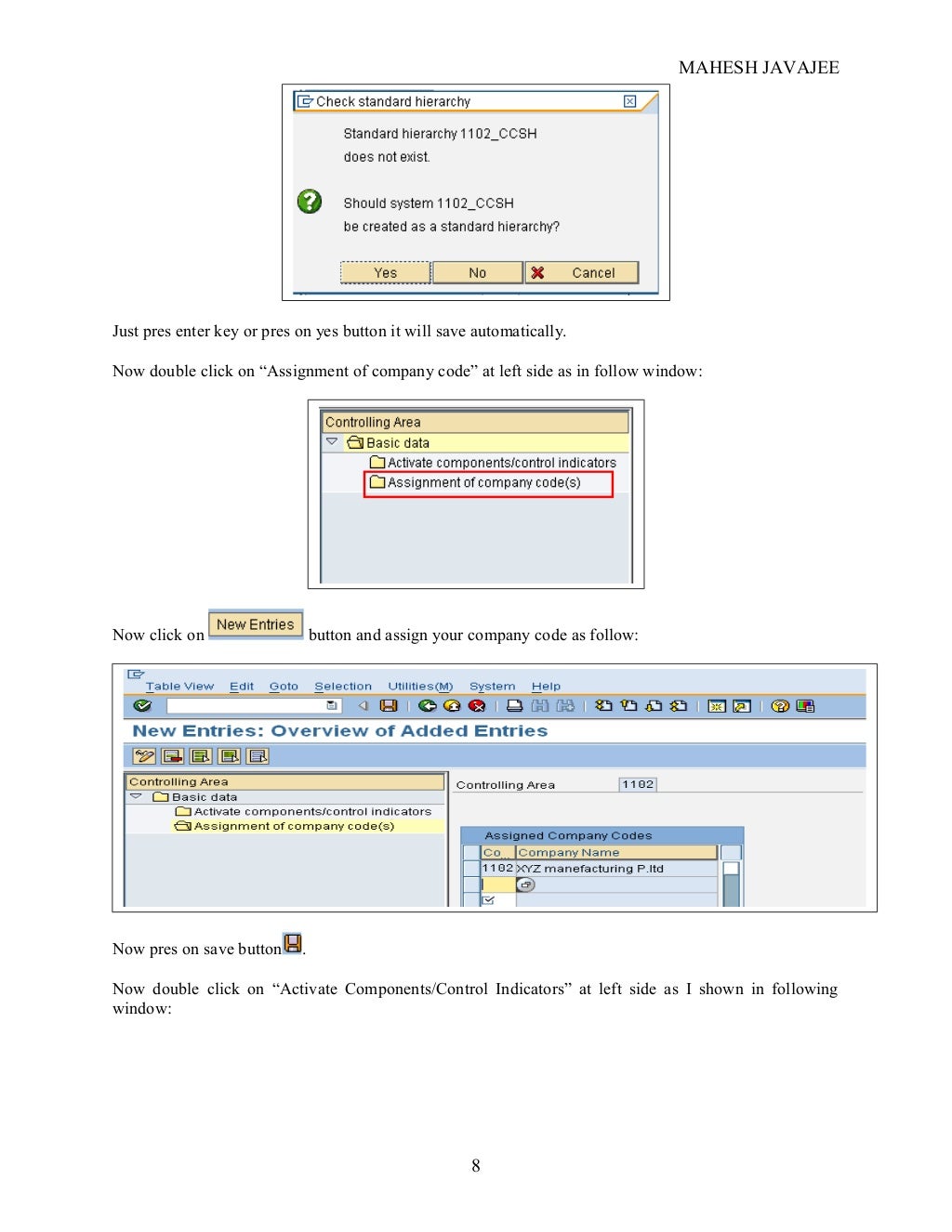 SAP CO Configuration Guide - Exclusive Document