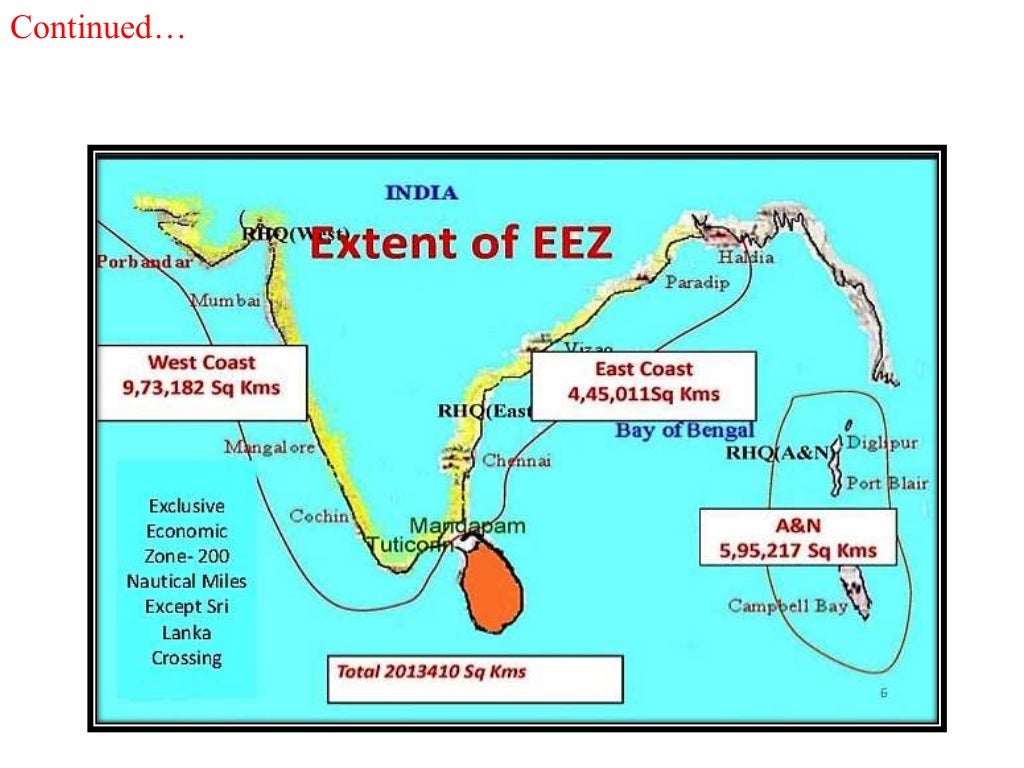 Exclusive Economic Zones of India