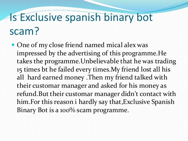 Binary options in spanish