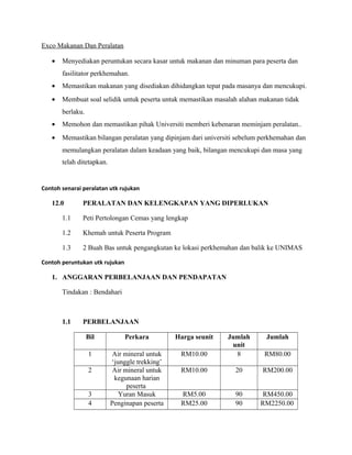 Exco makanan-dan-peralatan | DOC