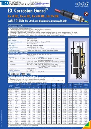 Tel: +44 (0)191 490 1547
Fax: +44 (0)191 477 5371
Email: northernsales@thorneandderrick.co.uk
Website: www.cablejoints.co.uk
www.thorneanderrick.co.uk

 